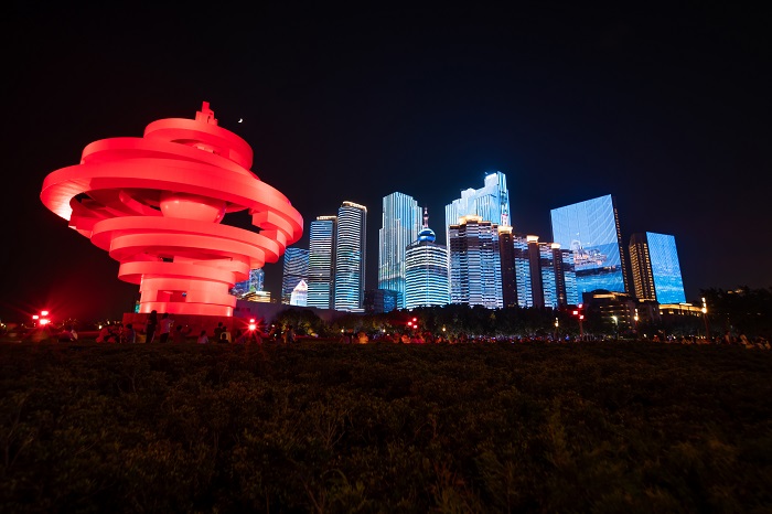 城市地標(biāo)燈光秀